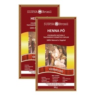 Henna Surya Brasil Vermelho: Kit Duplo para Cabelos Vibrantes - imagem 1
