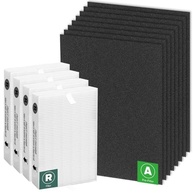 Filtros de Substituição HEPA R e Pré-Filtros de Carbono para Purificador Honeywell HPA100 - Kit Completo com 4 HEPA R + 8 Pré-Filtros - imagem 2