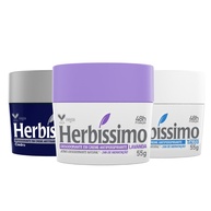 Herbíssimo: Kit 3 Desodorantes Cremes (Talco, Lavanda e Cedro) - imagem 1