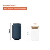 hermetica-elegante-potes-kit-armazenamento-10-tampa-duravel-e-a-vidro-250ml-com-de-bambu-oikos-de-a