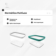 Potes Helsim 4L e 2.5L: Armazenamento Prático e Hermético - imagem 1