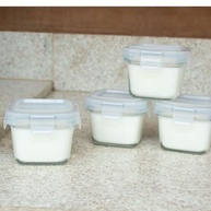 Clingo Kit 4 Potes Herméticos em Vidro - Segurança e Praticidade para Alimentação Infantil - imagem 3