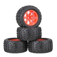 Pneus de Borracha Hexagonais 125mm para Carros RC 94108/94188 (4 Unidades) - Vermelho - imagem 1