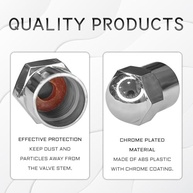 Tampas de Válvula Cromadas para Carros: Proteção Hexagonal à Prova de Vazamento (8 Peças) - imagem 4