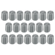 20 Tampas de Válvula de Pneu Cinza: Proteção Hexagonal à Prova de Poeira com Vedação de Borracha - imagem 1