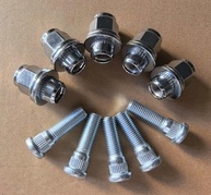 Kit 5 Pinos de Roda Traseira M12x1.5mm (44.5mm) + Porcas - Toyota Hiace, Hilux, L200 e Mais - imagem 2
