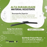 Kit Palhetas Híbridas Mouwa MH2618 + Traseira Outback: Visibilidade Perfeita de 2009 a 2022 - imagem 3