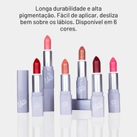 Batom Matte Rayssa: Longa Duração e Cores Ana Hickmann - imagem 2