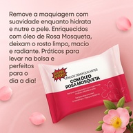 Lenços Demaquilantes Rosa Mosqueta: Limpeza e Hidratação - imagem 2