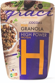 Granola High Power Graci, Proteica e Vegana, 21% protein vegan, Importado, 300g - imagem 4