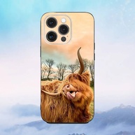 Capinha Vaca Highland Fofa para iPhone - imagem 2