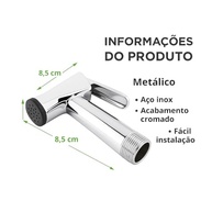 Gatilho para Ducha Higiênica em Metal Cromado – Controle Preciso e Estilo para Banheiro e Lavabo - imagem 3