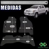 Tapete Borracha Hilux 2005-2011 (Traseiro Inteiriço) - Proteção e Estilo Premium - imagem 4