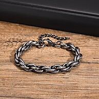 Pulseira de Aço Inox 8mm: Estilo Hip-Hop! - imagem 2