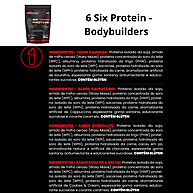 Kit Six Protein 2kg + Creatina e Glutamina – Suplemento Completo para Hipertrofia - imagem 2