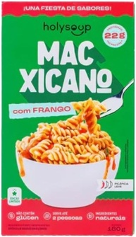 MACARRÃO PROTEICO SEM GLÚTEN HOLYSOUP MAC XICANO 180G - imagem 1