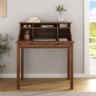 Escrivaninha Vintage 90cm com 6 Nichos - Design Compacto e Ergonômico para Home Office - imagem 2