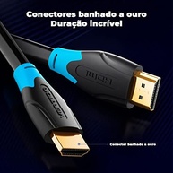 Cabo HDMI 2.0 Vention 75cm: Imagem 4K Ultra HD e Som Imersivo para PS4, TV e Home Theater - imagem 5