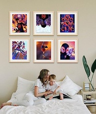 Pôsteres Homem-Aranha: Across the Spider-Verse - Conjunto de 6 Impressões Decorativas com Personagens Iconicos - imagem 5