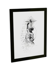 Quadro Decorativo A3 O Homem Esculpindo A Si Mesmo – Self Made | Impressão Premium em Papel Fotográfico - imagem 2