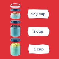 Whiskware Recipientes Empilháveis Marvel - 3 Copos com Design Homem-Aranha para Bebês e Crianças - imagem 5