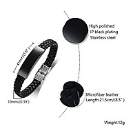 Pulseira Personalizada de Nome em Foto para Homem - imagem 1