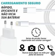 Carregador Turbo 25W para iPhone 8 ao 14: Rápido, Seguro e Homologado Anatel - imagem 3