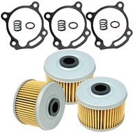 Kit 3 Filtros de Óleo + Juntas + Molas para Honda CBR250R, CRF250L, CRF300L, CBR300R e mais (15410-KYJ-902) - imagem 1