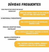 Protetor de Corrente Today para Honda CG Titan 125 (2004-2008) - Segurança e Durabilidade - imagem 3