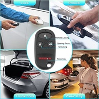 Kit 2 Controles Remotos Chaveiro 4 Botões 315MHz para Honda Accord e Acura TL - Segurança e Conveniência - imagem 4