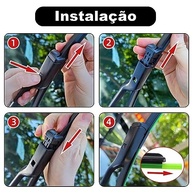 Par de Palhetas Limpador Parabrisa Honda City 2010-2022 - Visibilidade e Proteção Superior - imagem 5