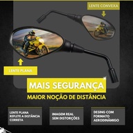 Retrovisor Moto Lente Plana: BMW F800 GS & Honda - imagem 2