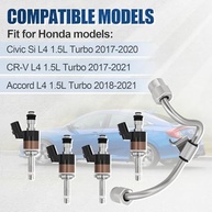 Kit Injetores Combustível Honda Civic Si, CR-V, Accord 1.5 Turbo (2017-2021) - Peça 16010-5PA-305 - imagem 3