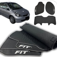 Tapete Automotivo Premium Honda Fit LXL 2004-2008: Jogo 3 Peças Antiderrapante Emborrachado - imagem 1