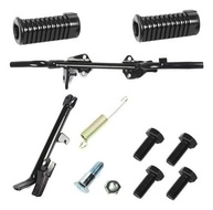 Estribo Pedal Apoio Completo Honda CG 125/150 Fan Titan 2009-2013: Conforto e Segurança para Sua Moto - imagem 1