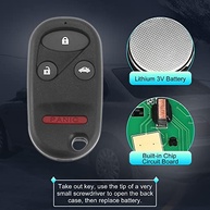 Kit 2 Controles Remotos Chaveiro 4 Botões 315MHz para Honda Accord e Acura TL - Segurança e Conveniência - imagem 5