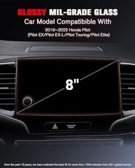 Protetor de Tela 8" para Honda Pilot 2019-2022: Vidro Temperado 9H+ Ultra Transparente e Suave - imagem 3