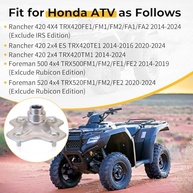 Cubo de Roda Traseira Esquerda Premium para Honda Rancher 420/500/520 e Foreman (2014-2024) - imagem 3