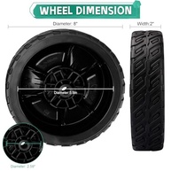 Rodas Dianteiras para Cortador de Grama Honda HRN216 (Pacote com 2) - Peça Original 44710-VR8-N00ZA - imagem 3