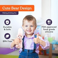 Copo de Palha Honey Bear - Canudos Longos para Terapia e Necessidades Especiais - imagem 4