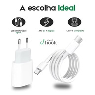 Carregador Turbo 40W Dupla Porta USB-C PD + USB-A QC3 + Cabo Reforçado - Steel Hook - imagem 5