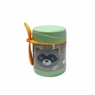 Pote Térmico Skip Hop Zoo Guaxinim com Talher - Mantenha Refeições Frescas e Deliciosas - imagem 2