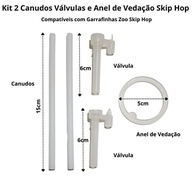 Kit Reposição Skip Hop Zoo - 2 Canudos Flexíveis para Copos Infantis - imagem 3