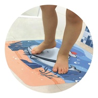 Adesivo Antiderrapante Infantil Banheiro Baleia Mar 50x45cm - Segurança e Diversão na Hora do Banho - imagem 1