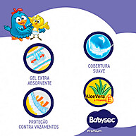 Fralda Babysec Galinha Pintadinha Premium M – Conforto e Proteção por até 12 Horas - imagem 2