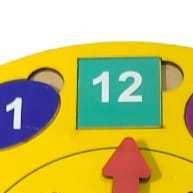 Relógio de Encaixe Madeira: Aprenda as Horas! - imagem 2
