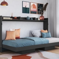 Cama Solteiro Articulável Horizontal 80 Grafite - Moderna e Confortável - imagem 2