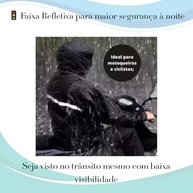 Roupa de Chuva para Motociclista Zein House Tools – Impermeável com Capuz, Faixa Refletiva e Gola Alta – Jaqueta + Calça - imagem 4