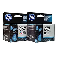 Kit 2 cartucho HP 667 Preto e Colorido - imagem 1