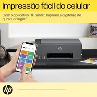 Impressora Multifuncional HP Smart Tank 581 Tanque de Tinta Colorida Wi-Fi com autorreparo, USB - Impressora, Copiadora e Scanner Cor: ‎Cinza Chumbo (4A8D5A) - imagem 4